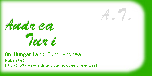 andrea turi business card